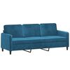 vidaXL 2-delige Loungeset met kussens fluweel blauw