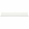 vidaXL Drijvende plank Wandgemonteerd 4 pcs Wit 40 x 18 x 2,5 cm Staal