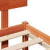 vidaXL Bedframe Wasbruin 140 x 190 cm Massief grenenhout