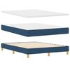 vidaXL Boxspringbed met matras met matras Blauw 140 x 190 cm Stof