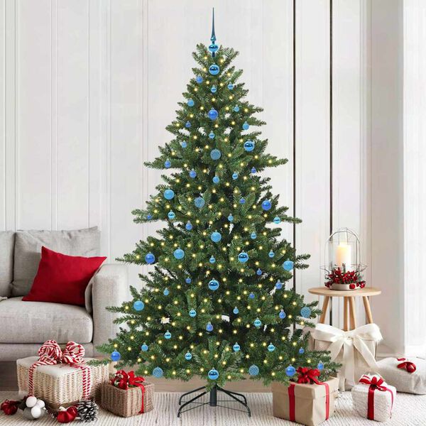 vidaXL Kunstmatige Inklapbare Kerstboom met 300 LED 210 cm PVC