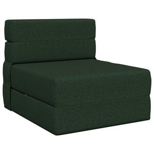 vidaXL Vouwbare Bankbed Donkergroen 70 x 72 x 60 cm Stof