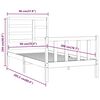 vidaXL Bedframe massief grenenhout honingbruin 90x200 cm