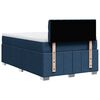 vidaXL Boxspring met matras stof blauw 120x190 cm