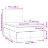 vidaXL Boxspring met matras stof donkergrijs 120x190 cm