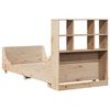 vidaXL Bed met boekenkast zonder matras massief hout 90x200 cm