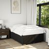 vidaXL Boxspring met matras stof zwart 120x190 cm