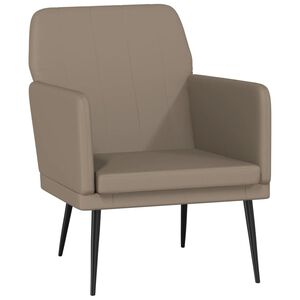 vidaXL Fauteuil 61x78x80 cm kunstleer cappuccinokleurig