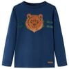 vidaXL Kindershirt met lange mouwen 92 marineblauw
