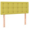 vidaXL Boxspring met matras stof groen 80x200 cm
