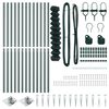 vidaXL Afrasteringspaal Groen 1 x 25 m (60 x 60 mm gaas) Staal