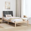 vidaXL Bedframe Bruin en donkergrijs 90 x 200 cm Massief grenenhout