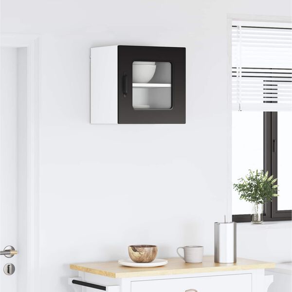 vidaXL Keukenkast met opslag Kalmar Zwart 40 x 31 x 40 cm Bewerkt hout