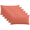 vidaXL Kussensloop 6 pcs ALMELO Rood-oranje 40 x 70 cm corduroy