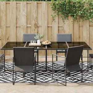 vidaXL Buitenkleed ARAKIL 190x290 cm PP wit en zwart