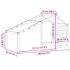 vidaXL Kinderbedhuisje 188x97x113 cm massief grenenhout wit