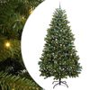 vidaXL Kunstmatige Inklapbare Kerstboom Groen 270 cm PVC en staal