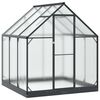 vidaXL Tuin Serre met de deur Antracietkleurig 183,5 x 183,5 x 207 cm