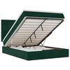 vidaXL Ottoman bed met matrassen 160x200cm fluweel donkergroen