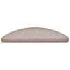 vidaXL Trapmatten 20 st 56x17x3 cm lichtbruin halfrond