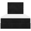 vidaXL Ottoman bed met matrassen en LED's 120x190cm fluweel zwart