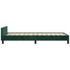 vidaXL Bedframe zonder matras 100x200 cm fluweel donkergroen