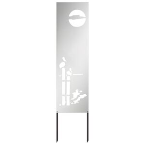 vidaXL Tuin Privacy Screen Zilver 32 x 140 cm Gegalvaniseerd staal
