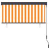vidaXL Rolgordijn voor buiten 140x250 cm wit en oranje