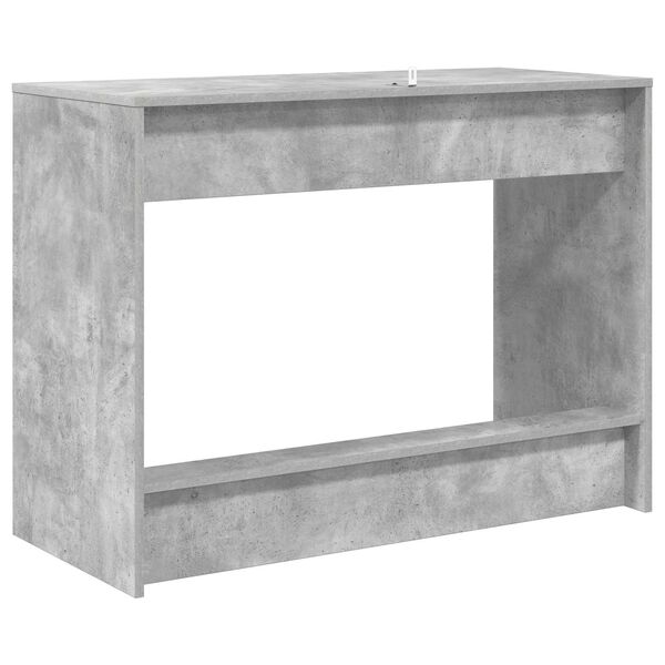 vidaXL Bed Bureau Beton Grijs 100 x 45 x 75 cm Bewerkt hout