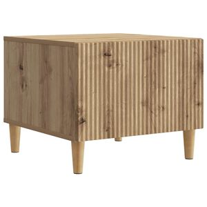 vidaXL Salontafel Artisanaal eiken 49 x 50 x 40 cm Bewerkt hout