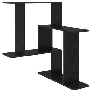 vidaXL Wandplank Zwart eiken 67 x 67 x 87 cm Bewerkt hout