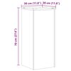 vidaXL Plantenstandaards 2 st 30x30x70 cm hout artisanaal eiken