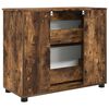 vidaXL Badkamer Kast met lade Gerookt eiken 76,5 x 35 x 64 cm