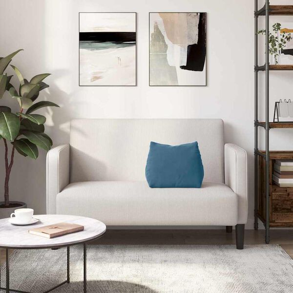 vidaXL Rugkussen Blauw 45 x 20 x 35 cm Cordstof