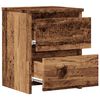 vidaXL Nachtkastjes 2 st 30x30x40 cm bewerkt hout oud houtkleurig
