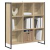 vidaXL Boekenkast Sonoma 99,5 x 30 x 108,5 cm Bewerkt hout