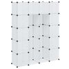 vidaXL Modulaire kast met 14 compartimenten wit 37 x 146 x 180,5 cm