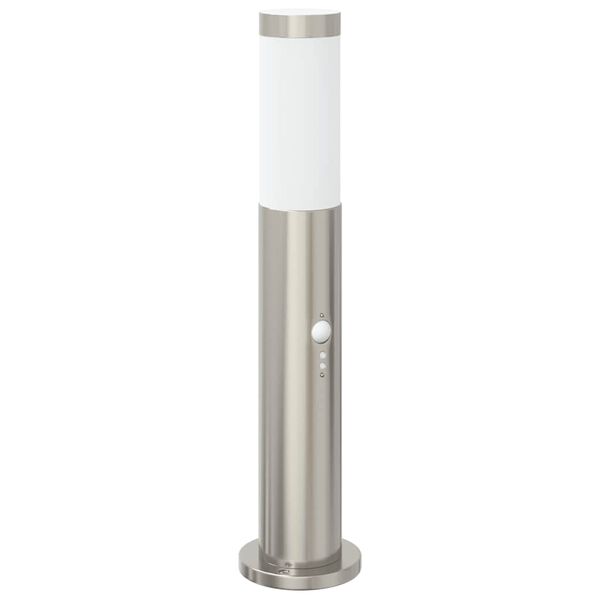 vidaXL Bolderverlichting met sensor 3 stuks 50 cm RVS IP44