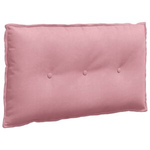 vidaXL Rugkussen Roze 80 x 50 cm Cordstof