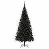vidaXL Kerstboom met 300 LED met standaard Zwart 210 cm PVC