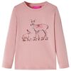 vidaXL Kindershirt met lange mouwen 128 roze