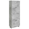 vidaXL Kastenset 2 pcs Betongrijs 66 x 34,5 x 90 cm Bewerkt hout