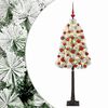 vidaXL Kunstkerstboom met scharnierende takken en kerstballen 120 cm