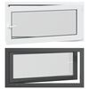 vidaXL Kelderraam RISOR 120 x 60 cm PVC en glas Antracietkleurig