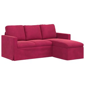 vidaXL Bank Wijnrood 178 x 134 x 80 cm Fluweel