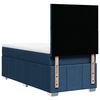 vidaXL Boxspring met matras stof blauw 90x190 cm