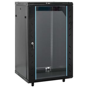 vidaXL Netwerkkast met draaiwieltjes 18U 19" IP20 60x60x100 cm