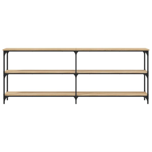 vidaXL Consoletafel Sonoma Eiken 200x29x75 cm Bewerkt Hout