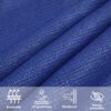 vidaXL Zonnezeil 160 g/m&sup2; vierkant 5x5 m HDPE blauw