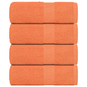 vidaXL Washandjes FROGN 4 st 30x30 cm 360 g/m&sup2; oranje